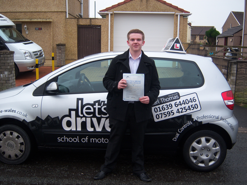 Latest pass with Lets Drive Wales – Matthew Roberts