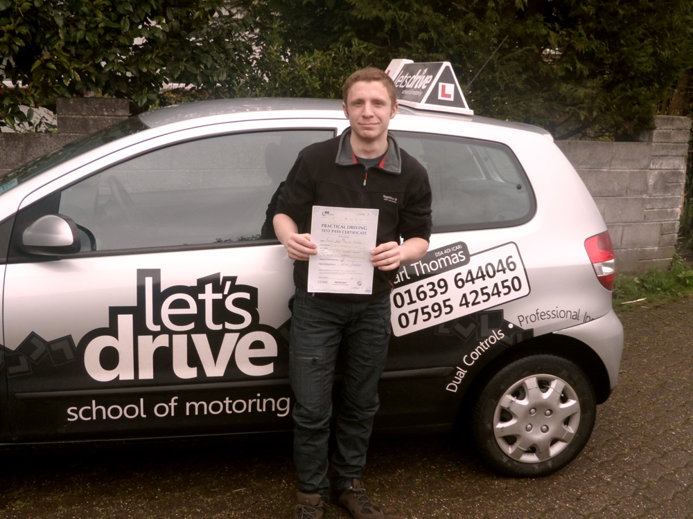 Latest pass with Lets Drive – Keiron Godden