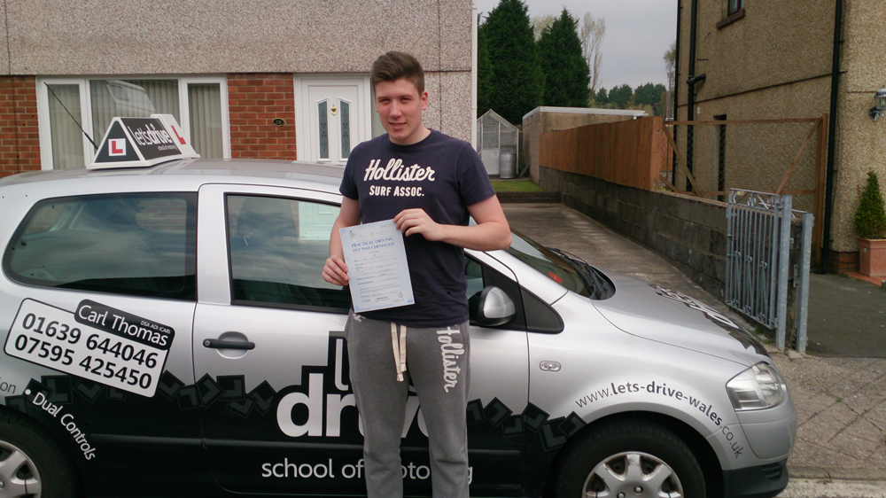 Latest Pass with Lets Drive Wales Jack Brenton