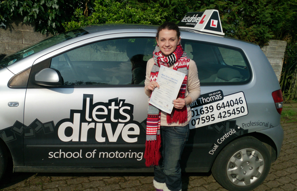 Latest Pass with Lets Drive Wales Cath Godden