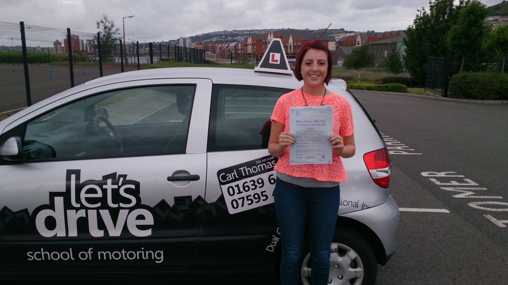 Latest pass with Lets Drive Wales – Charmaine Jenkins