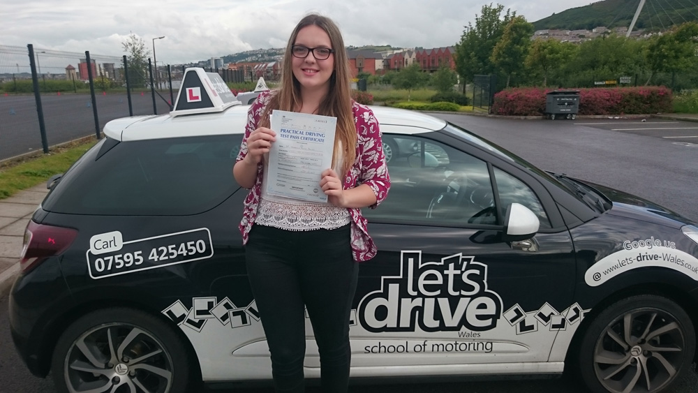 Latest pass with Lets Drive Wales – Joedanna Davies