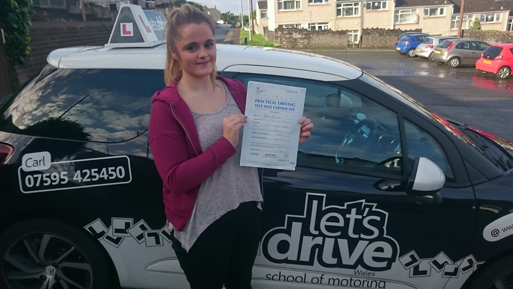 Latest Pass with Lets Drive Wales – Rhiannon James