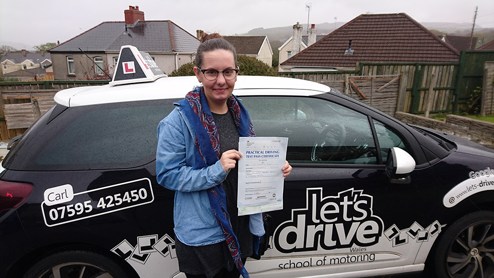 Latest Pass with Lets Drive Wales – Victoria Slater