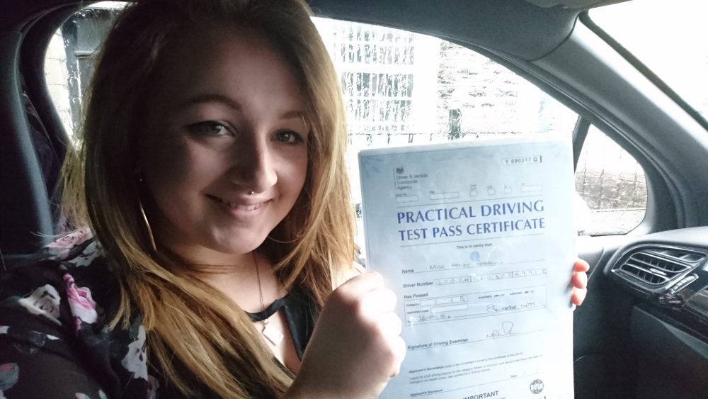 Latest Pass with Lets Drive Wales – Hayley Goodwin