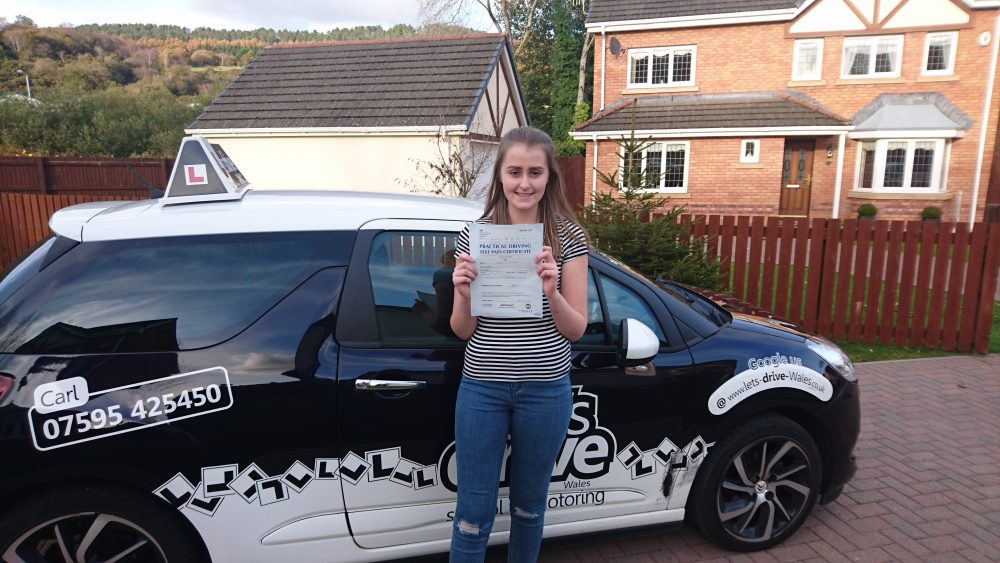 Latest Pass with Lets Drive Wales – Jessica Richards