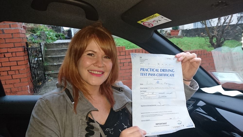 Latest Pass with Lets Drive Wales – Lisa Morgan