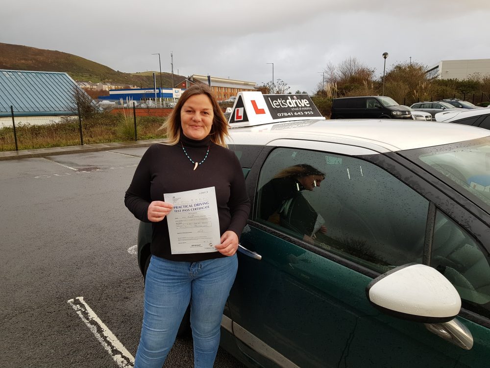 Latest Pass with Lets Drive Wales   –  Andrea Walters