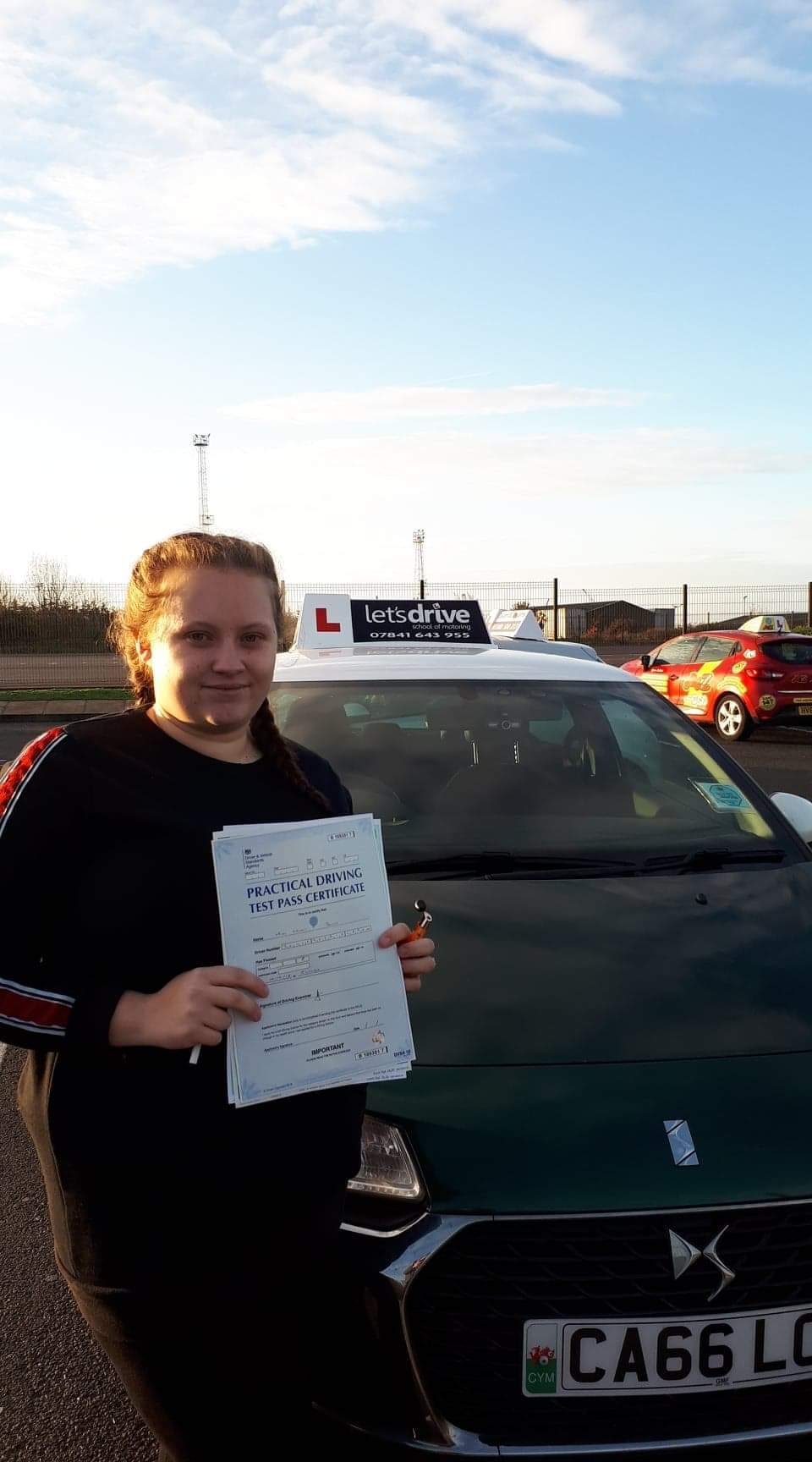 Latest Pass with Lets Drive Wales   –   Lauren Jones