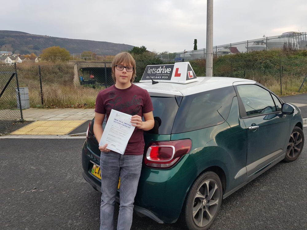 Latest Pass with Lets Drive Wales  –  Matthew Johnson