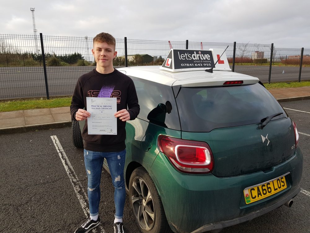 Latest Pass with Lets Drive Wales   –  Connor Moriarty