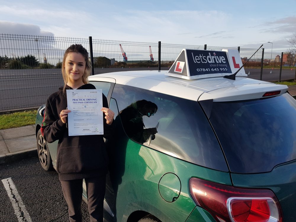 Latest Pass with Lets Drive Wales   –  Sarah Williams