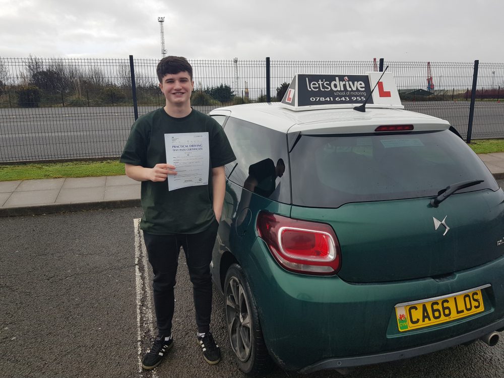 Latest Pass with Lets Drive Wales   –  Zac Williams