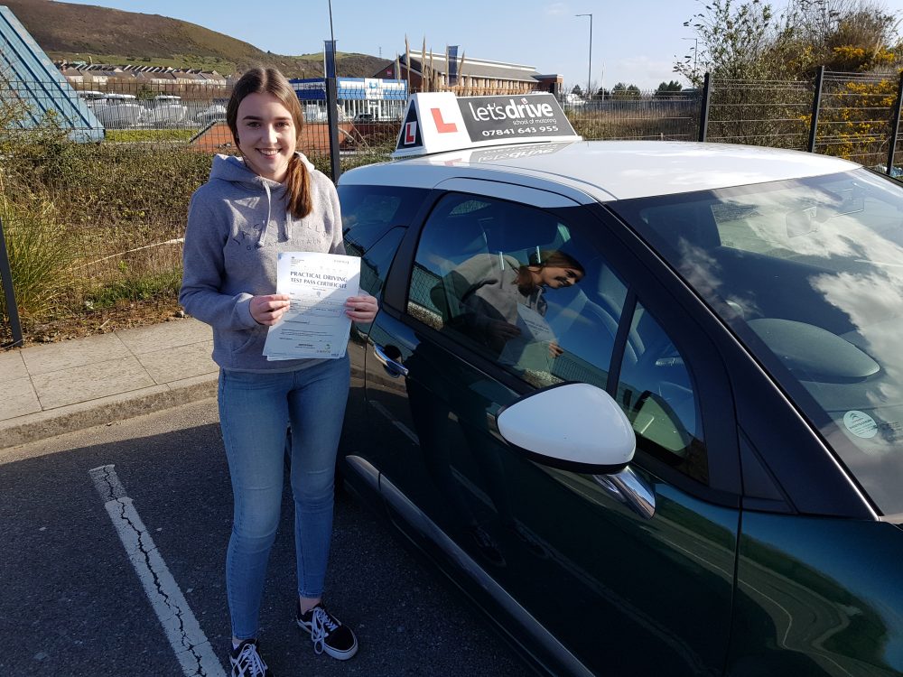 Latest Pass with Lets Drive Wales   –  Olivia George