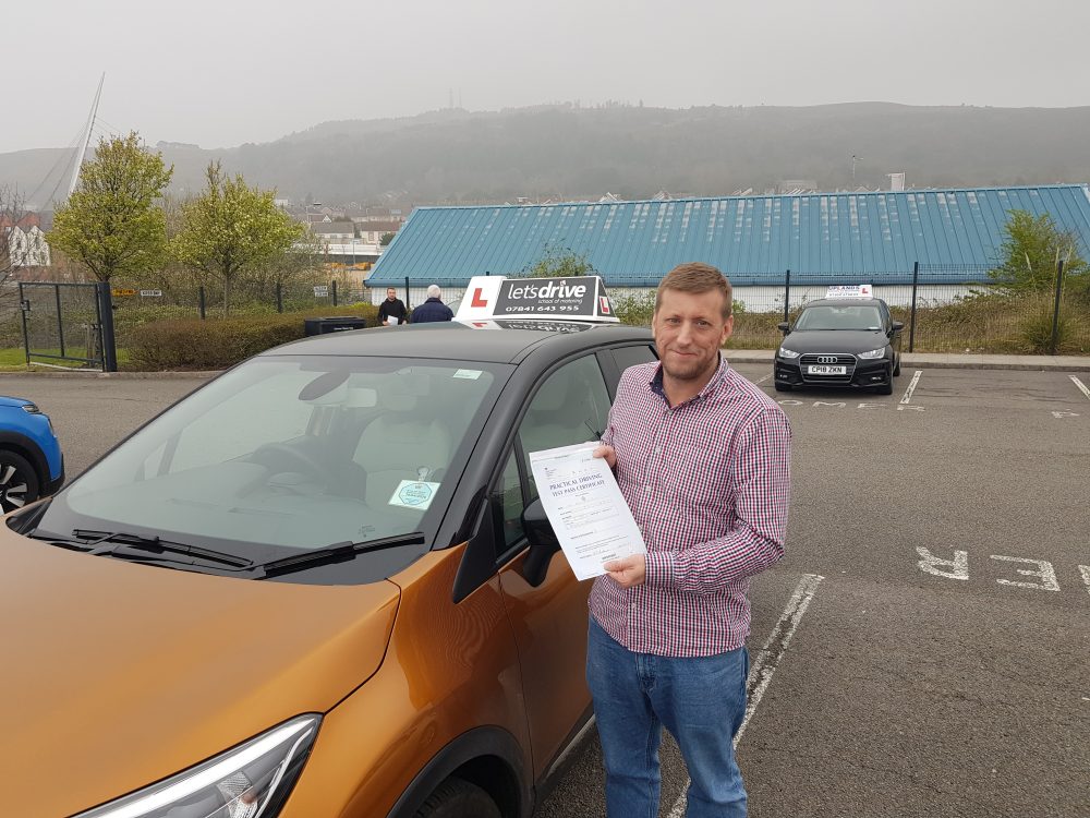 Latest Pass with Lets Drive Wales   –  Steve Jenkins