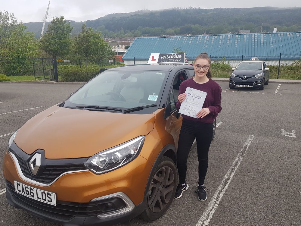 Latest Pass with Lets Drive Wales   –  Cerys Cole