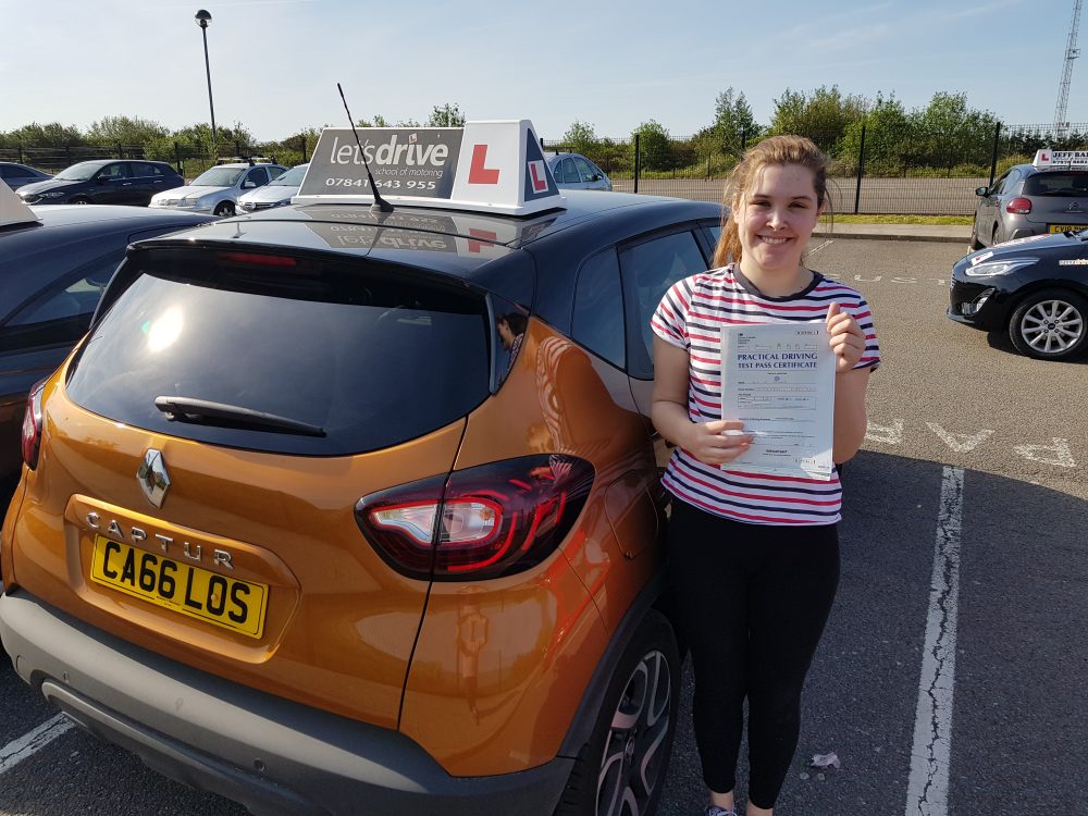 Latest Pass with Lets Drive Wales   –  Eve Jones