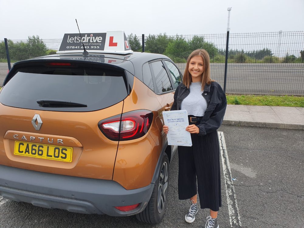 Latest Pass with Lets Drive Wales   –  Molly Finnan