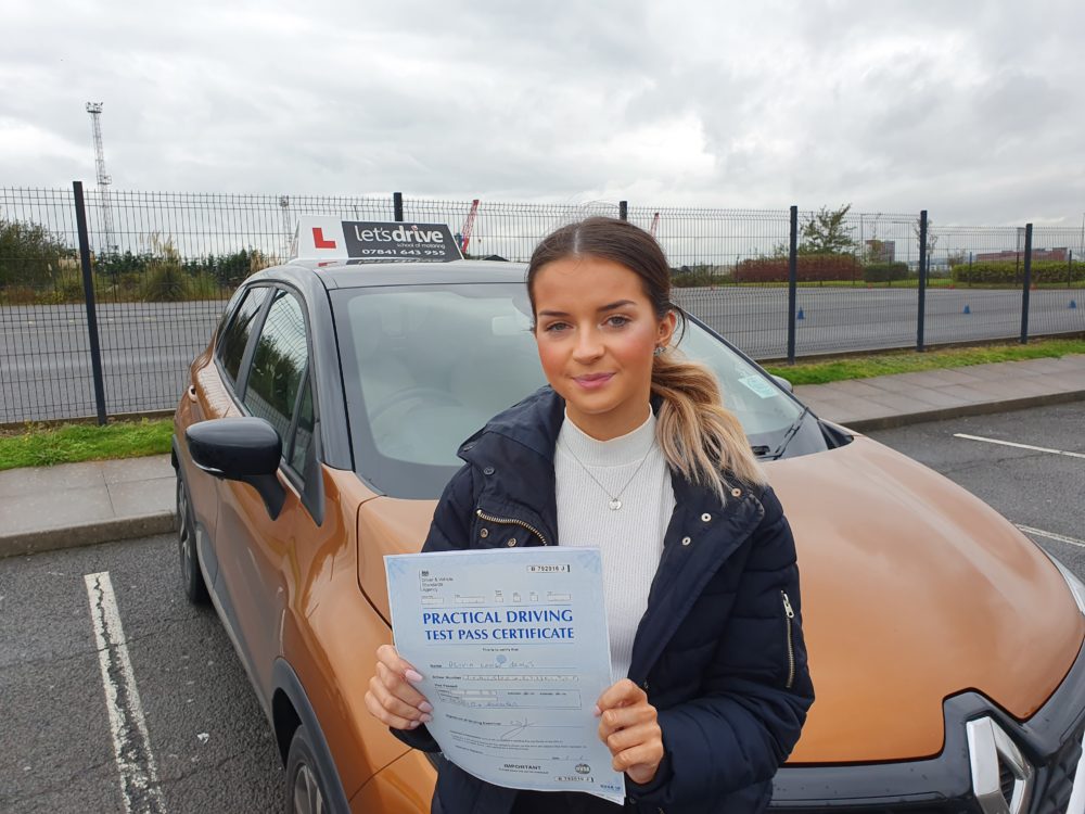 Latest Pass with Lets Drive Wales   –  Olivia James