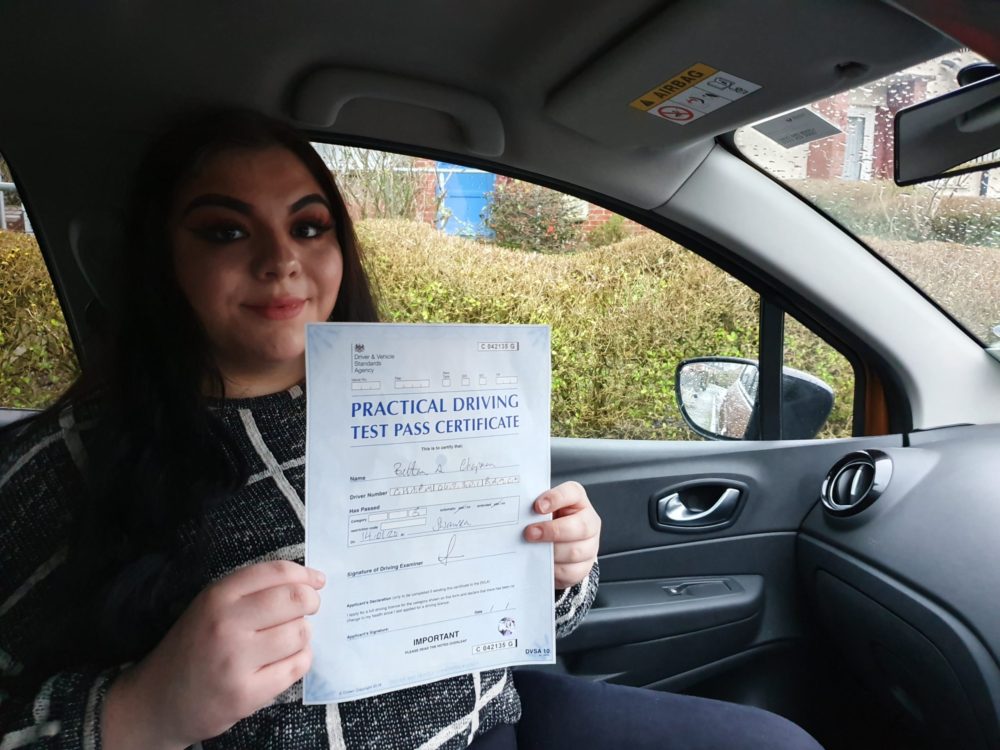 Latest Pass with Lets Drive Wales   –  Bethan Chapman