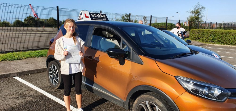 Latest Pass with Lets Drive Wales   –  Lauren Williams