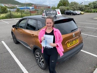 Latest Pass with Lets Drive Wales   –  Ayesha James