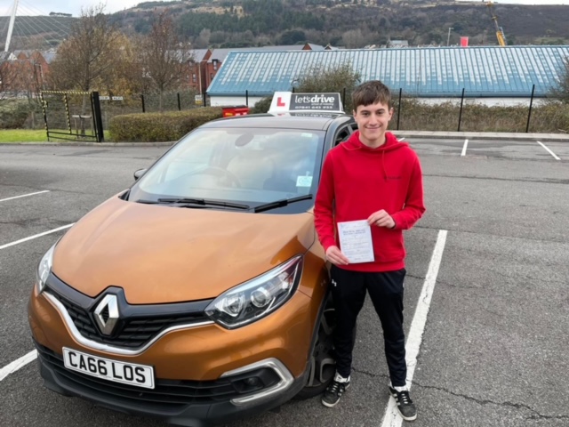 Latest Pass with Lets Drive Wales   –  Charlie Evans