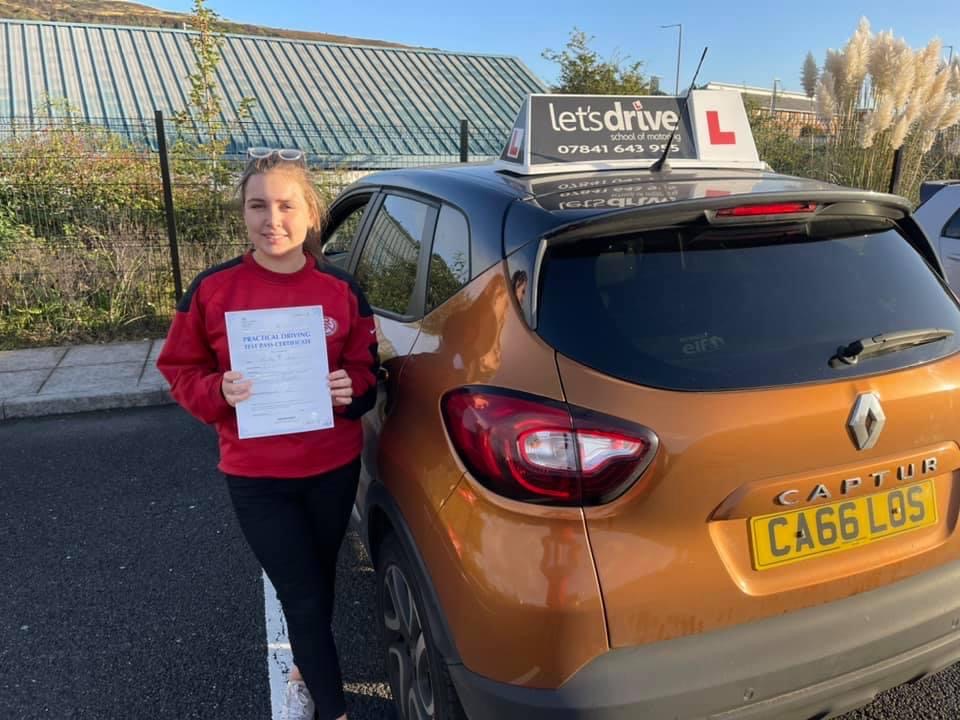 Latest Pass with Lets Drive Wales   –  Martha Jones