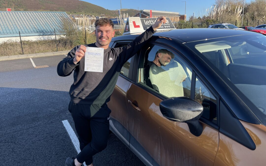 Latest pass with Let’s Drive Wales – Myles Webb