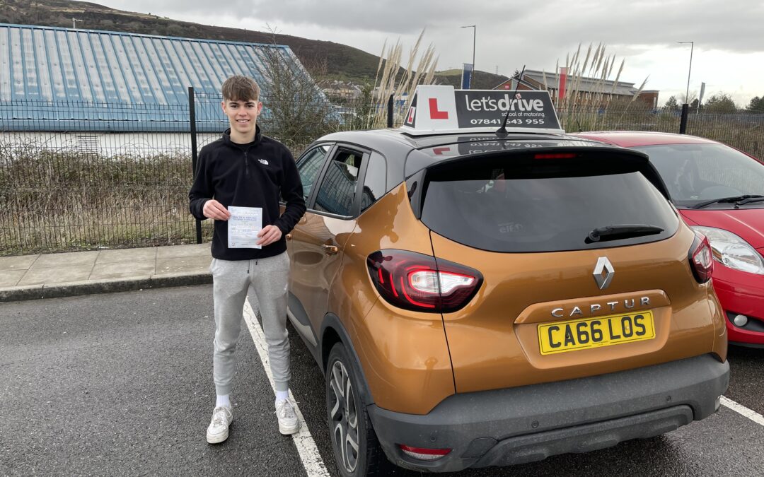 Latest pass with Let’s Drive Wales – Sam Peet