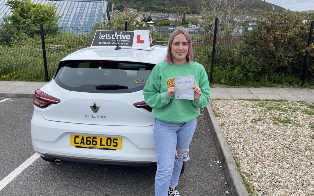 Latest pass with Let’s Drive Wales – Hollie Gladwin