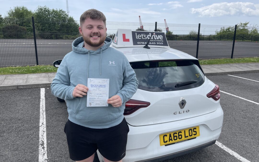 Look Who’s passed with Let’s Drive Wales  –  Patrick Grey