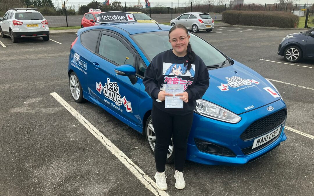 Latest pass with Let’s Drive Wales – Tia-Lynne