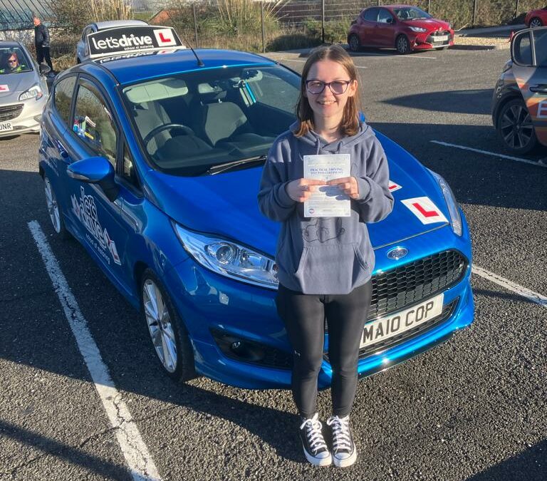 Latest pass with Let’s Drive Wales – Jasmin Rockey