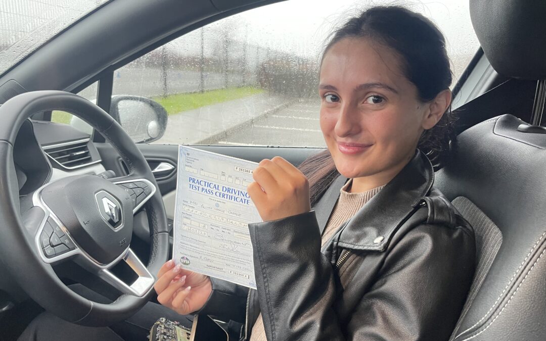 Latest pass with Let’s Drive Wales – Aliyah Carter