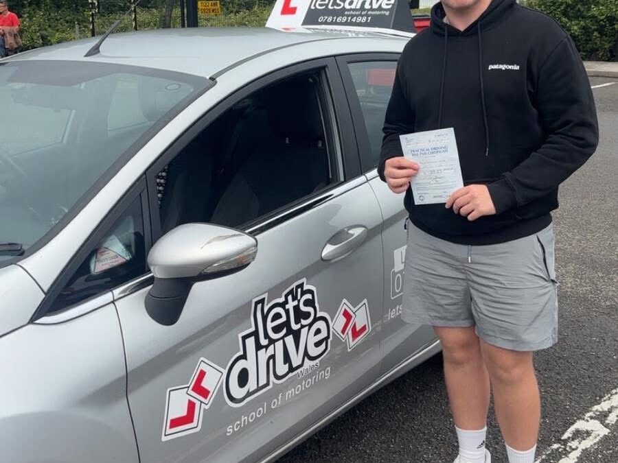Latest pass with Let’s Drive Wales – Brodie
