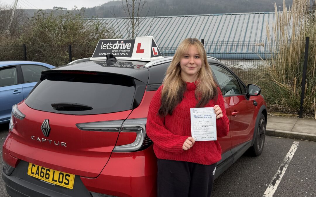 Latest Pass with Let’s Drive Wales – Daisy Cullen