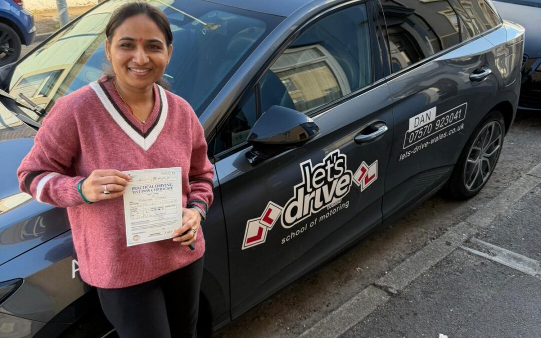 Latest Pass with Let’s Drive Wales – Hiralben Chavda