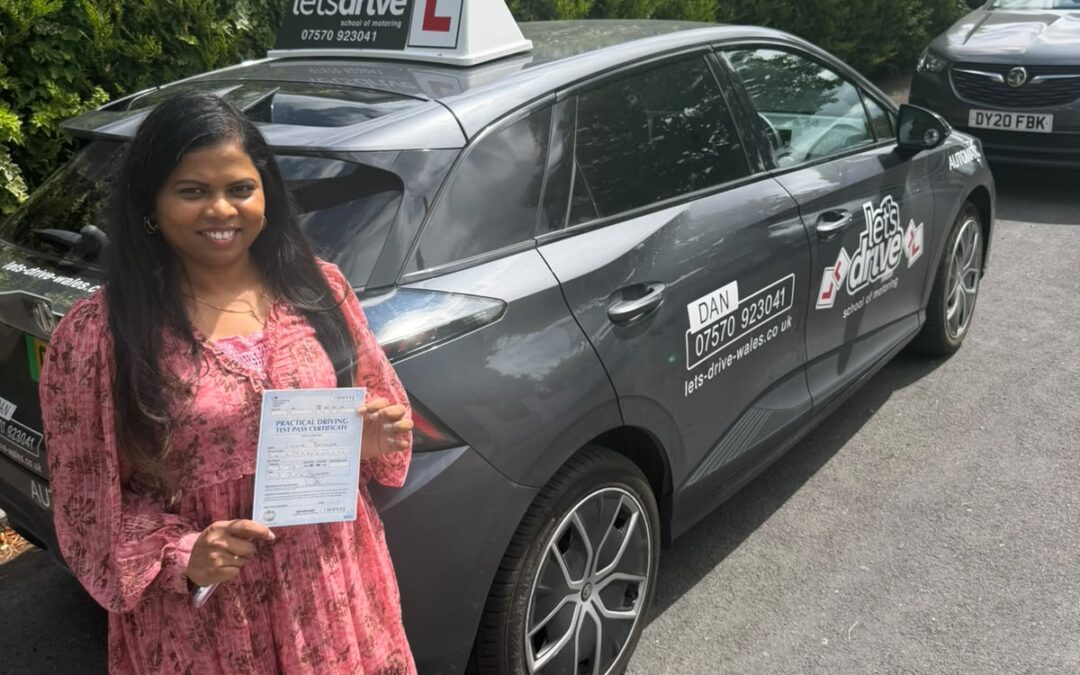 Latest Pass with Let’s Drive Wales – Sirisha Bathula